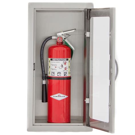 stainless steel fire extinguisher cabinet flush|lockable fire extinguisher cabinets.